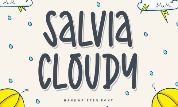 Salvia Cloudy Font: Fonts Free Download Salvia Cloudy Font - Featured Image