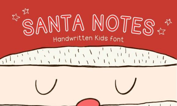 Santa Notes Font: Fonts Free Download Santa Notes Font - Featured Image