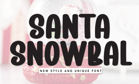 Santa Snowbal Font - Featured Image