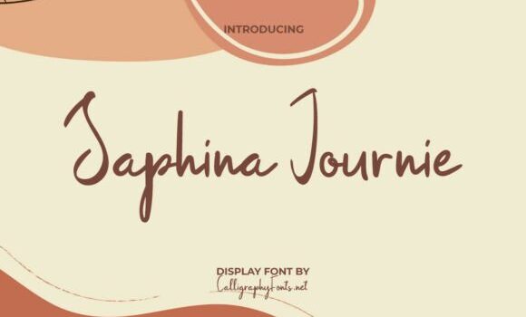 Saphina Journie Font - Featured Image
