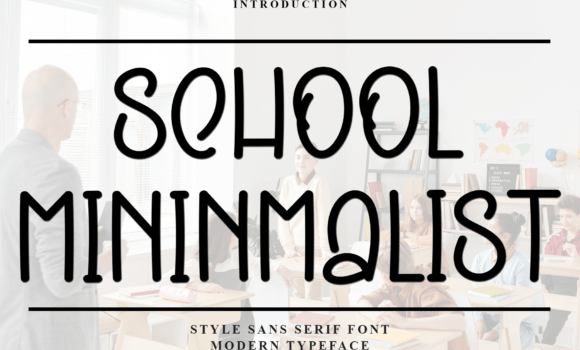 School Mininmalist Font - Featured Image