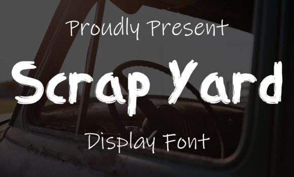 Scrap Yard Font - Featured Image