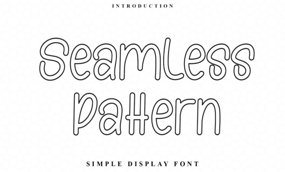 Seamless Pattern Font - Featured Image