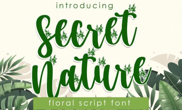 Secret Nature Font - Featured Image