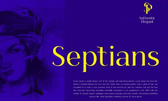Septians Font: Fonts Free Download Septians Font - Featured Image