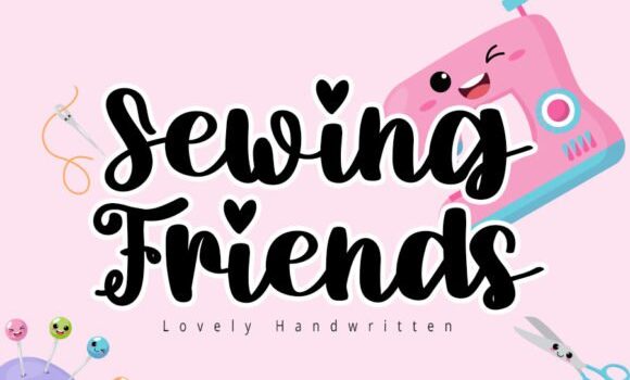 Sewing Friends Font: Fonts Free Download Sewing Friends Font - Featured Image