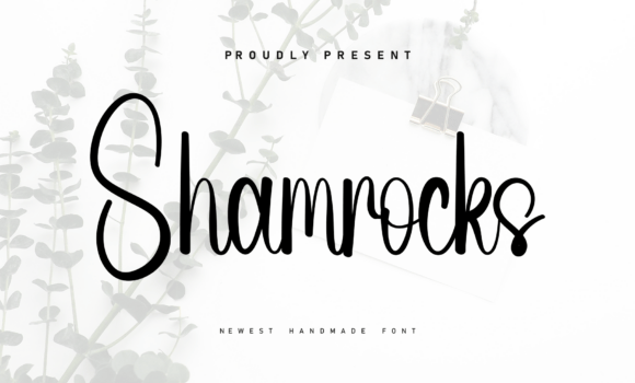 Shamrocks Font - Featured Image