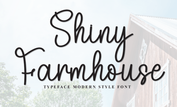 Shiny Farmhouse Font - Featured Image