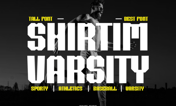 Shirtim Varsity Font - Featured Image