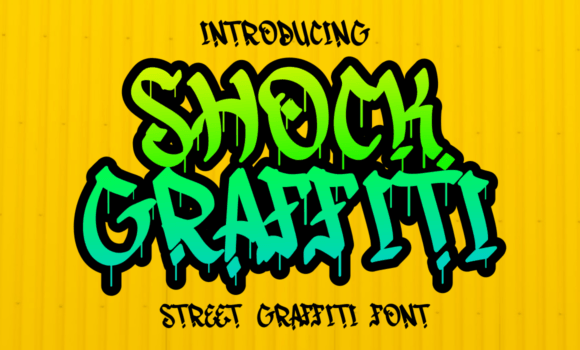 Shock Graffiti Font - Featured Image
