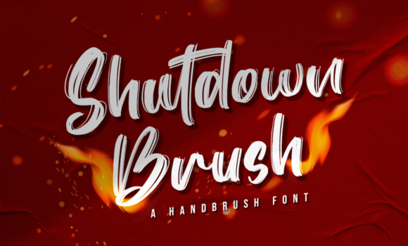 Shutdown Brush Font: Fonts Free Download Shutdown Brush Font - Featured Image