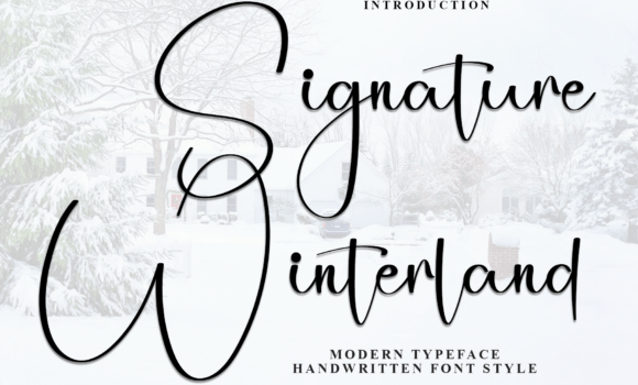 Signature Winterland Font: Fonts Free Download Signature Winterland Font - Featured Image