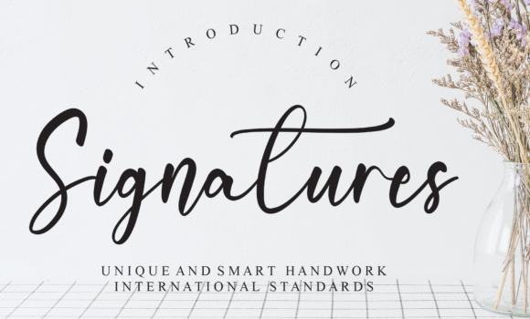 Signatures Font: Fonts Free Download Signatures Font - Featured Image