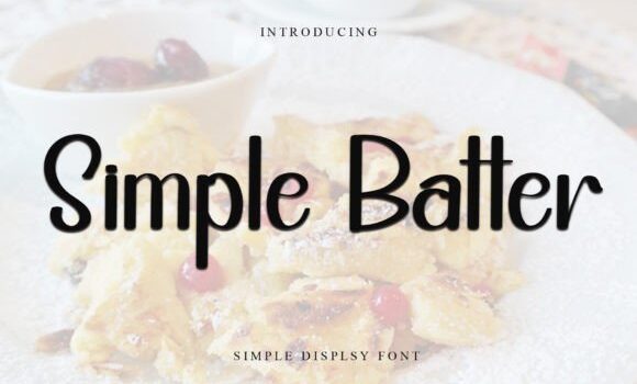 Simple Batter Font: Fonts Free Download Simple Batter Font - Featured Image