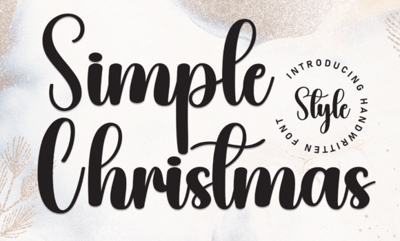 Simple Christmas Font - Featured Image