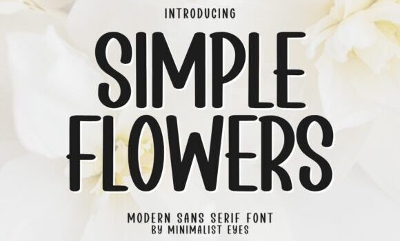 Simple Flowers Font - Featured Image