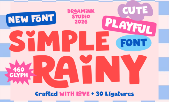 Simple Rainy Font: Fonts Free Download Simple Rainy Font - Featured Image