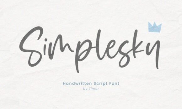Simplesky Font: Fonts Free Download Simplesky Font: Fonts Free Download