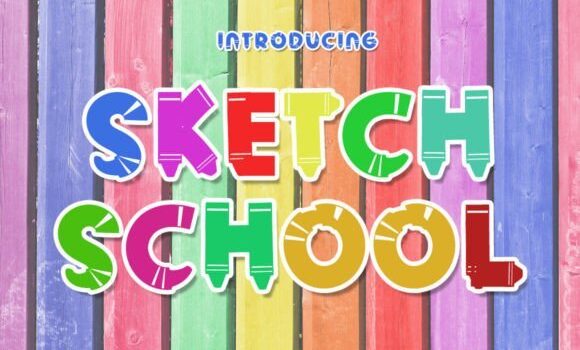 Sketch School Font - Featured Image