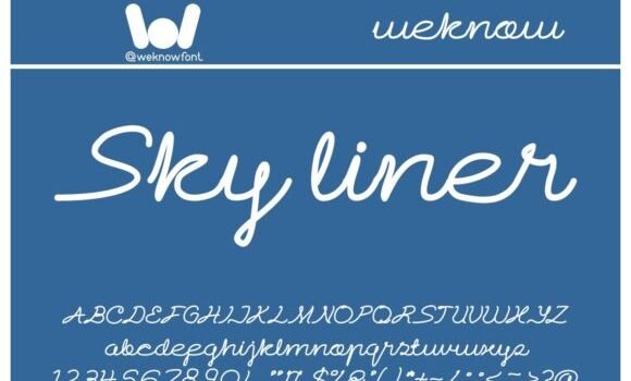 Sky Liner Font - Featured Image