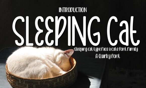 Sleeping Cat Font: Fonts Free Download Sleeping Cat Font - Featured Image