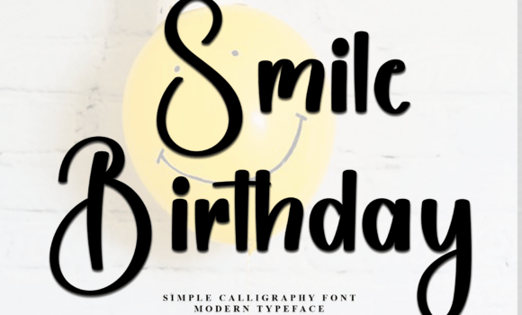 Smile Birthday Font: Fonts Free Download Smile Birthday Font - Featured Image
